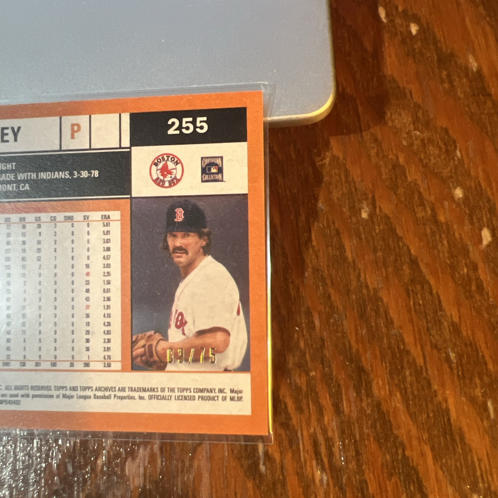 Dennis Eckersley 2020 Topps Red Border Parallel #255 Red Sox A’s HOF /75