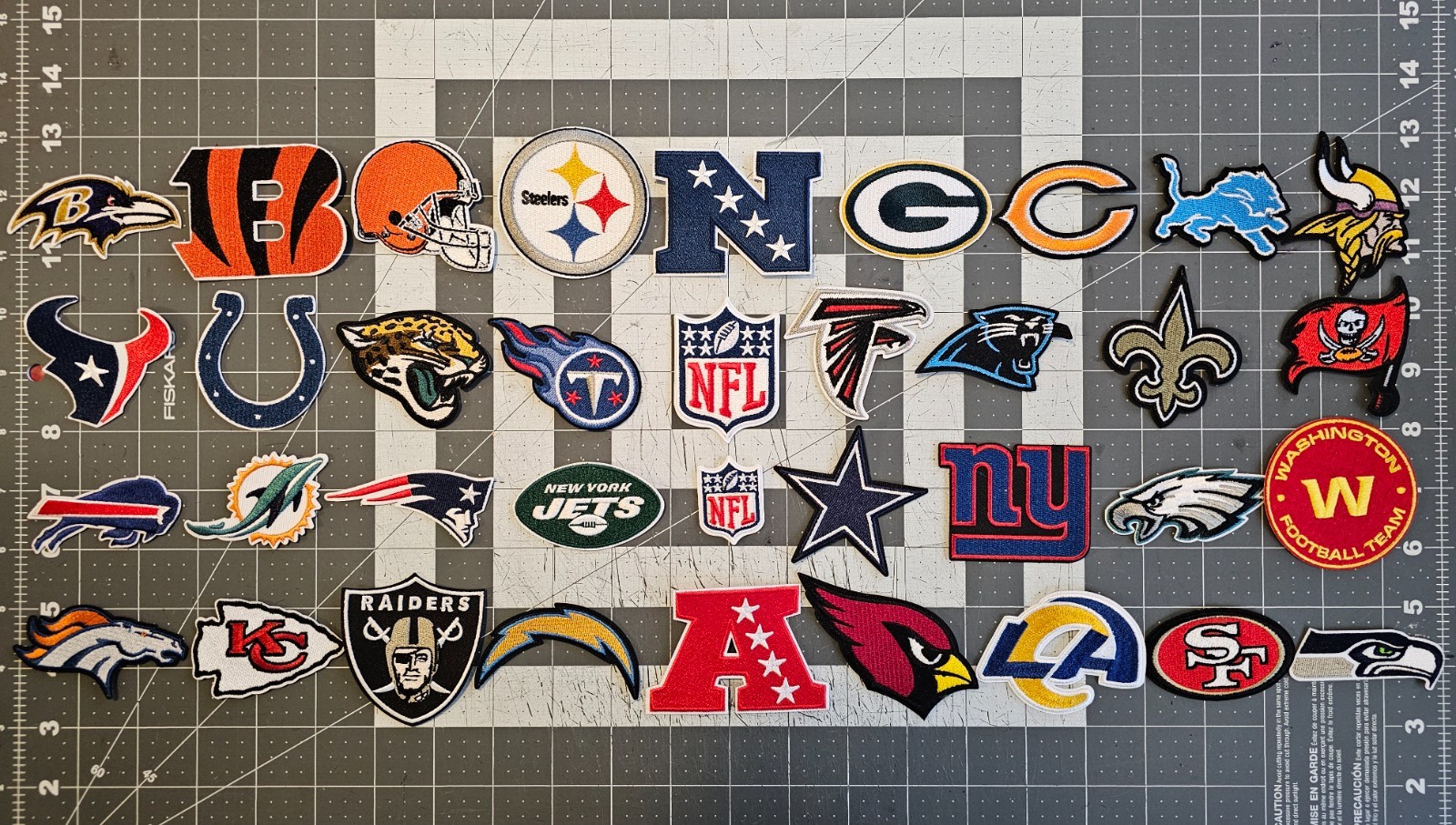 NFL Team Patch Embroidered iron on