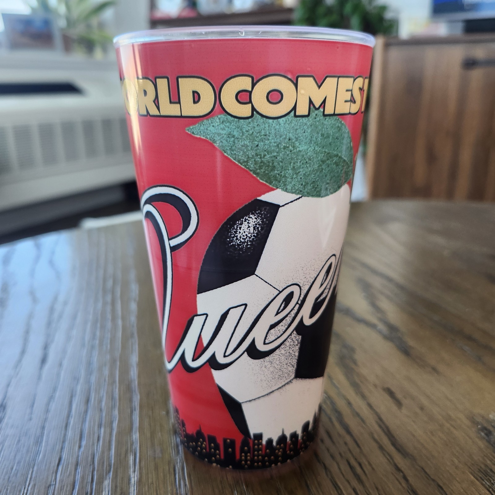 FIFA World Cup 2026 NYC Queens Souvenir Stadium Cup Plastic Uber Whirley 22oz
