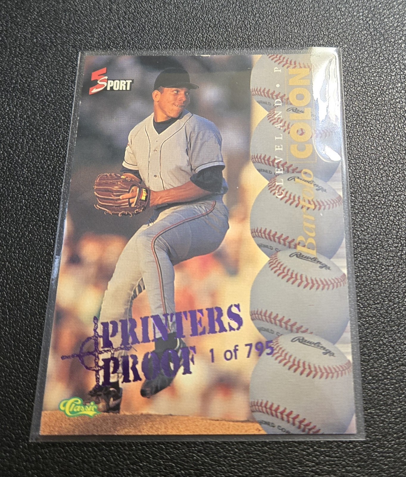 1995 Classic 5 Sport Bartolo Colon Printers Proof RC #116 – /795