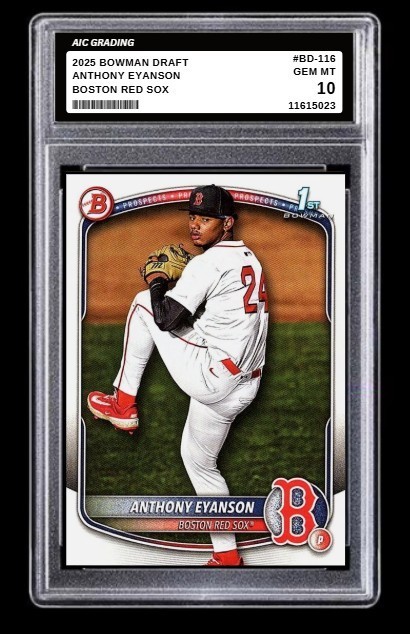 2025 Anthony Eyanson 1st Bowman Draft Rookie Card #BD-116 Red Sox Graded 10