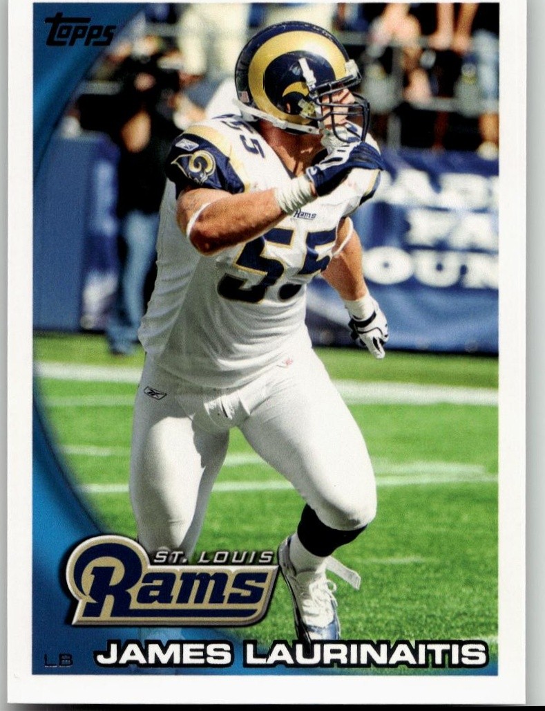 James Laurinaitis 2010 Topps Football St. Louis Rams