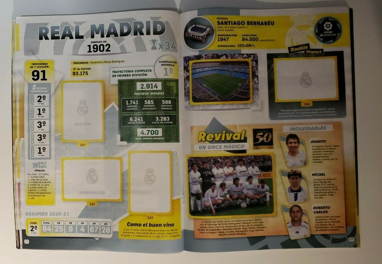 Panini Liga 2021-2022 – Latin America Edition 441 Sticker Album – Empty