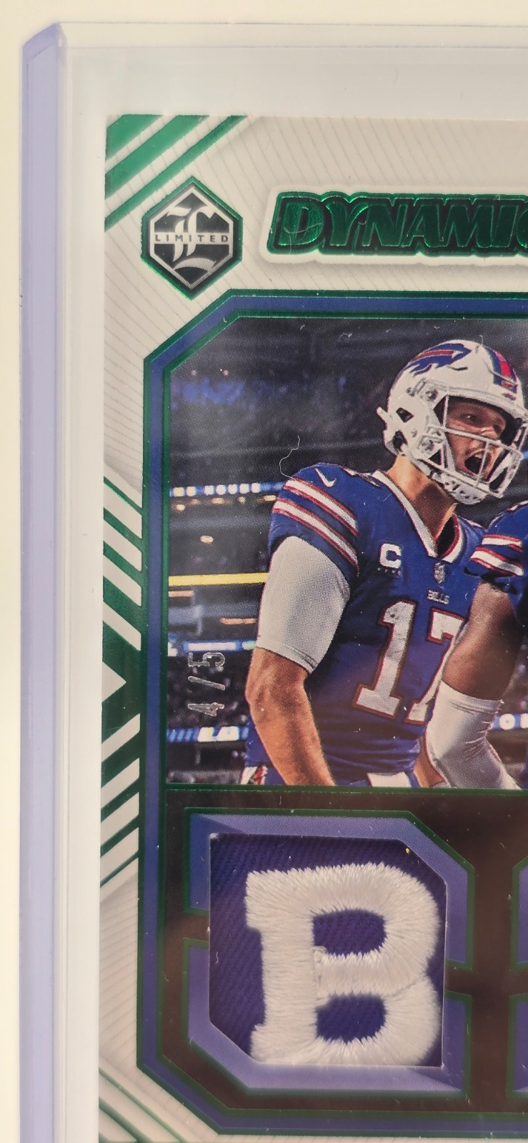 2022 Panini Limited – Dynamic Duos Allen/Diggs #DD-BUF Emerald Spotlight /5
