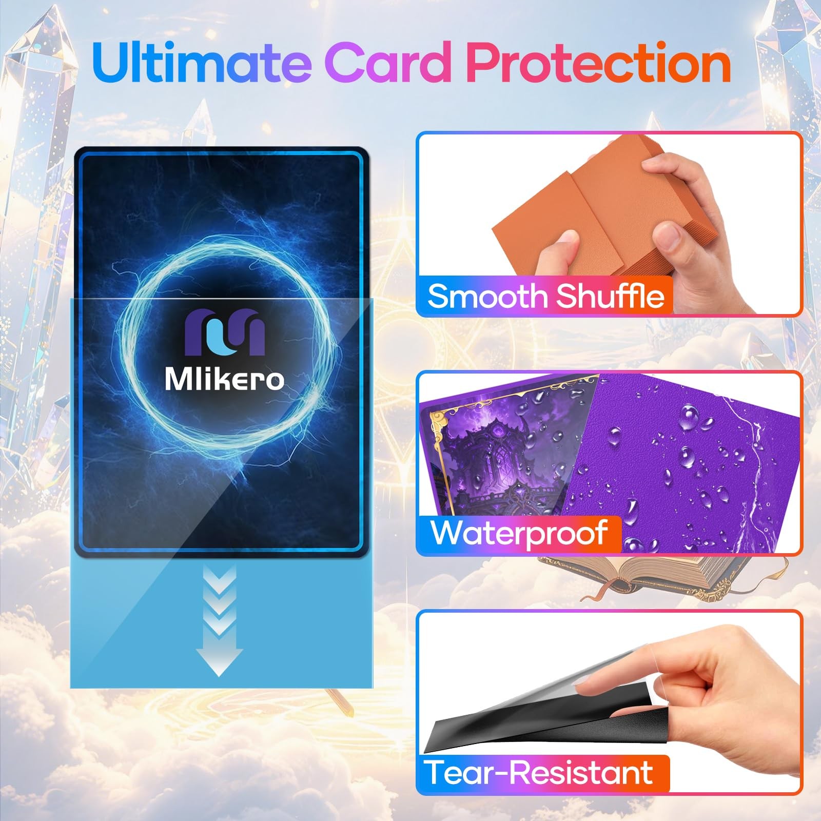 1000 Card Sleeves Standard Size 66x91mm 10 Colors Trading Game MTG Sports