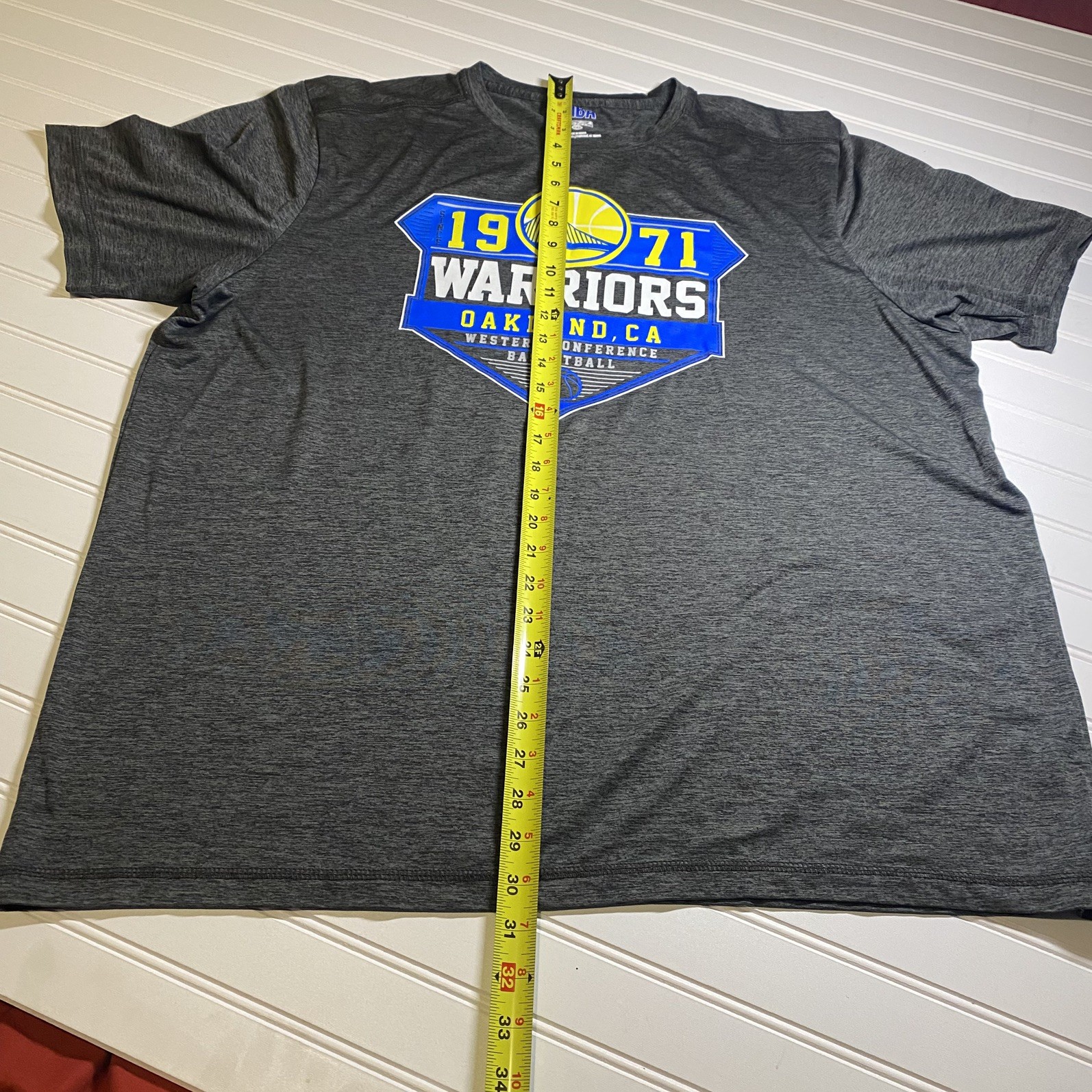 NBA Golden State Warriors Basketball Est 1971 Mens XL Gray T-Shirt Short Sleeve