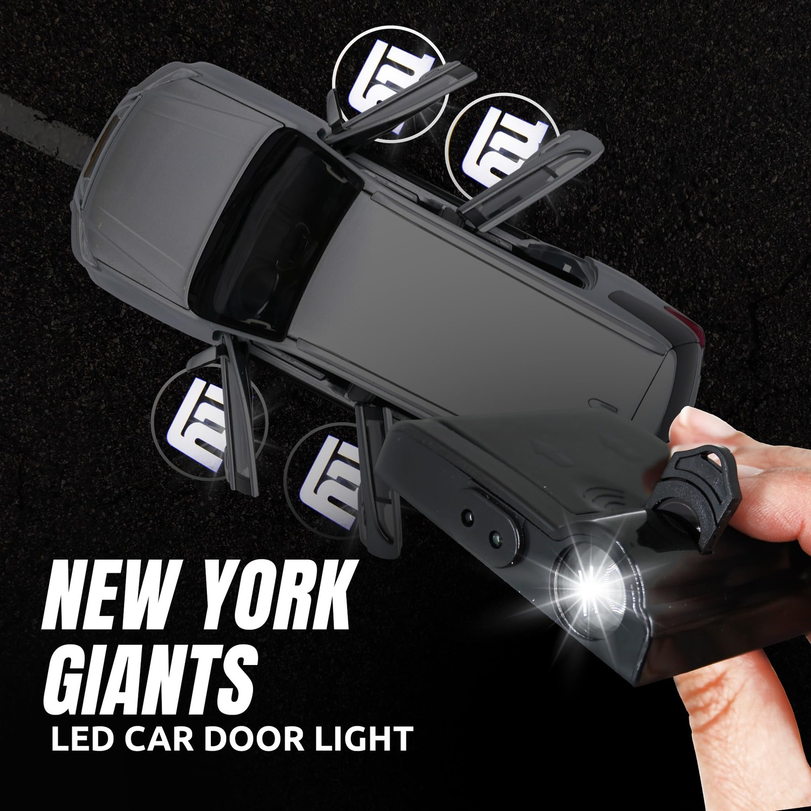 Sporticulture Nfl American Football York Giants – Car Door Lights Logo Shadow