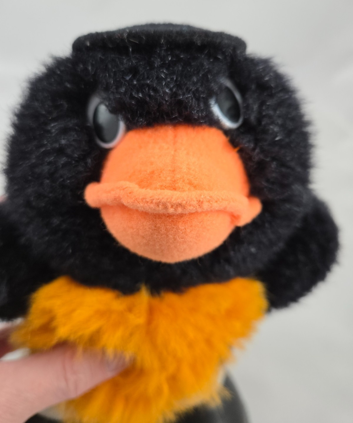 Vintage Baltimore Orioles Mascot Plush 10″ MLB Bird Steven Smith 1990s Hat 10in