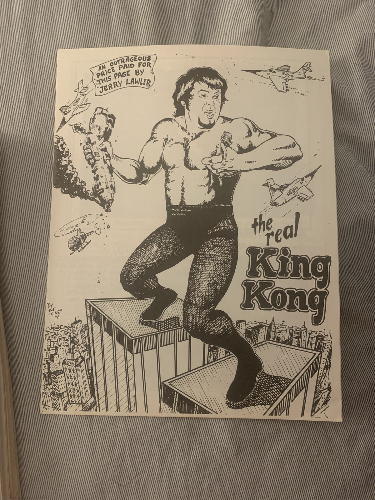 July 1977 VOL. 1 Memphis Wrestling Program inside pages Jerry Lawler original