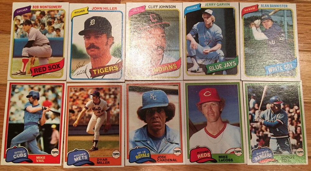 1979 1980 1981 1982 Topps Baseball U Pick 20 Cards Complete Your Set Lot New Ex+