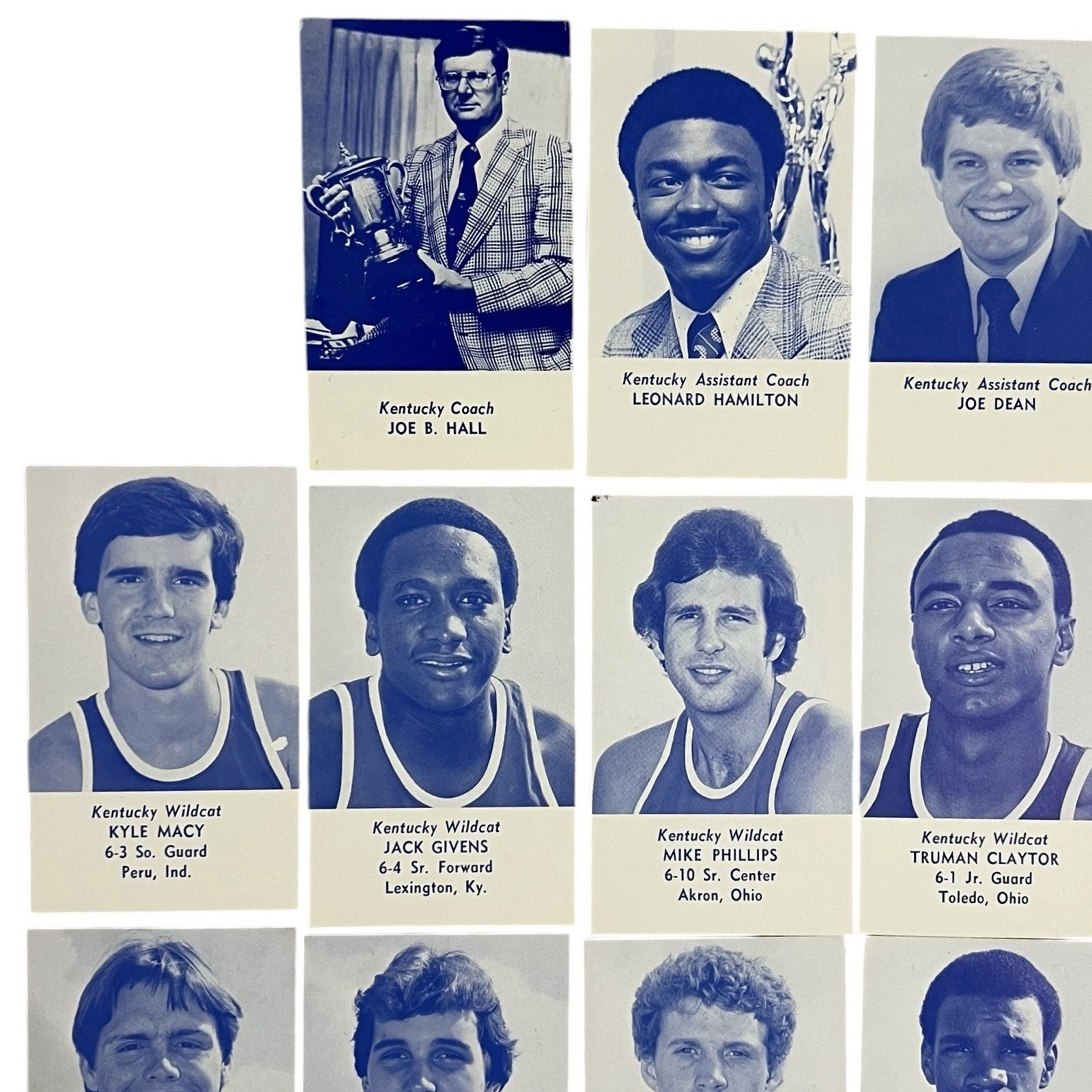 1977-78 Kentucky Wildcats Basketball Card Lot Jack Givens Macy Robey NCAA Champs