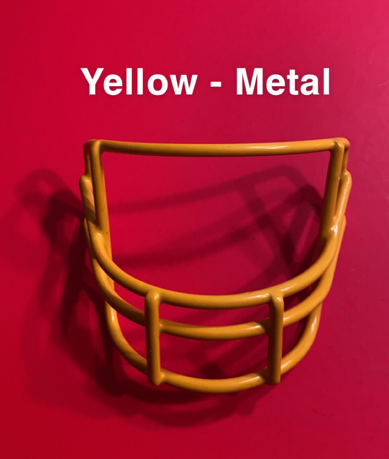 RIDDELL MINI HELMET Facemask Conversion Kit Yellow QB Replacement Vtg Football