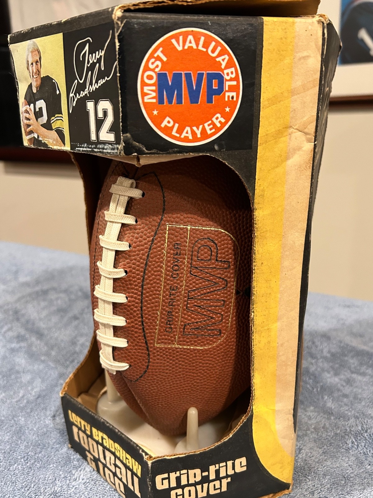 Terry Bradshaw FRANKLIN Official Vintage Football Steelers MVP