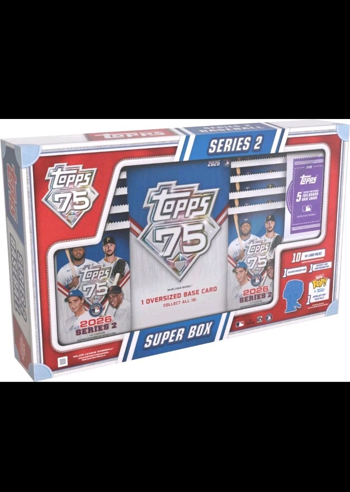 2026 Topps Series 2 MLB Baseball Super Box – 75th Anniversary – Factory Sealed