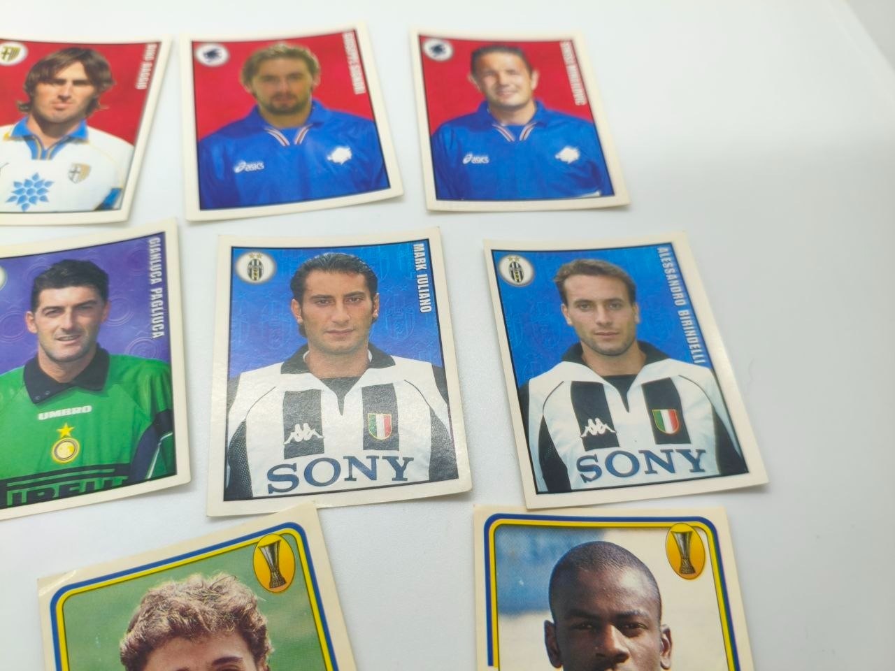 Football Sport Stickers Super Calcio 1998-1999 Panini Thuram Crespo West Signori