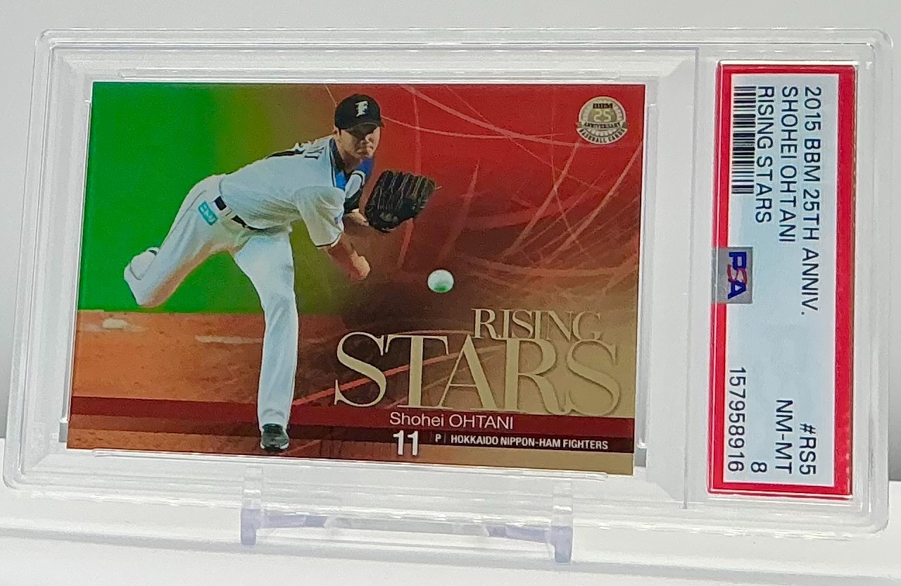 SHOHEI OHTANI 2015BBM 25TH ANNIVERSARY RISING STARS #RS5 PSA8!POP5!(RC)