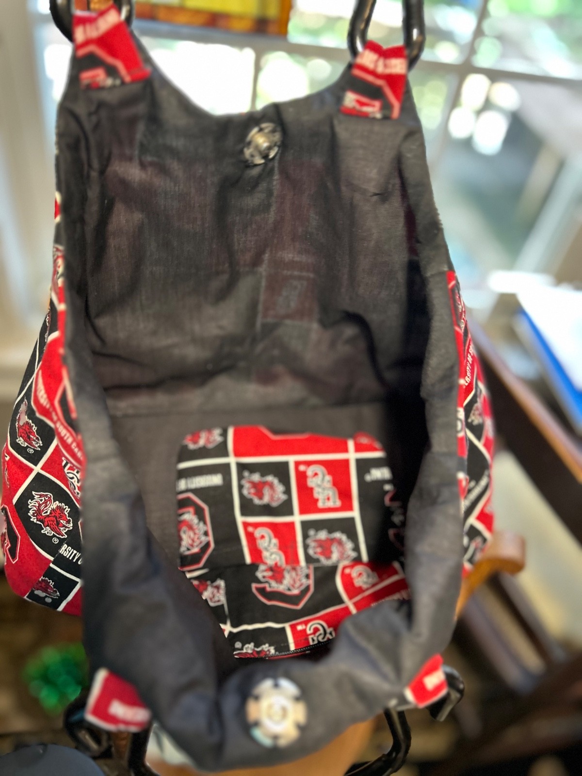 USC Pride. Show your Colors with A Handmade Gamecock Purse, Black, White and Red