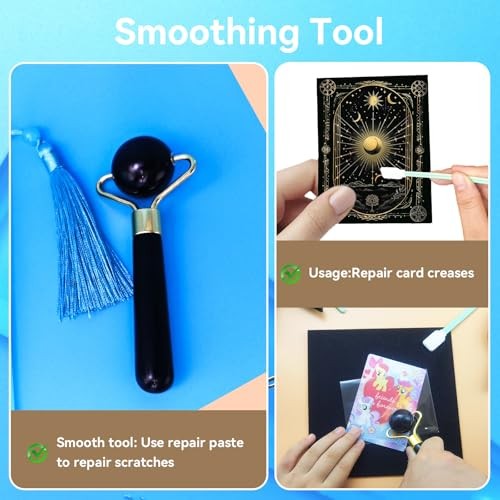 Luxiys 174 Pcs Trading Card Cleaning Care Tool Accessory Kit, Sports Card Care