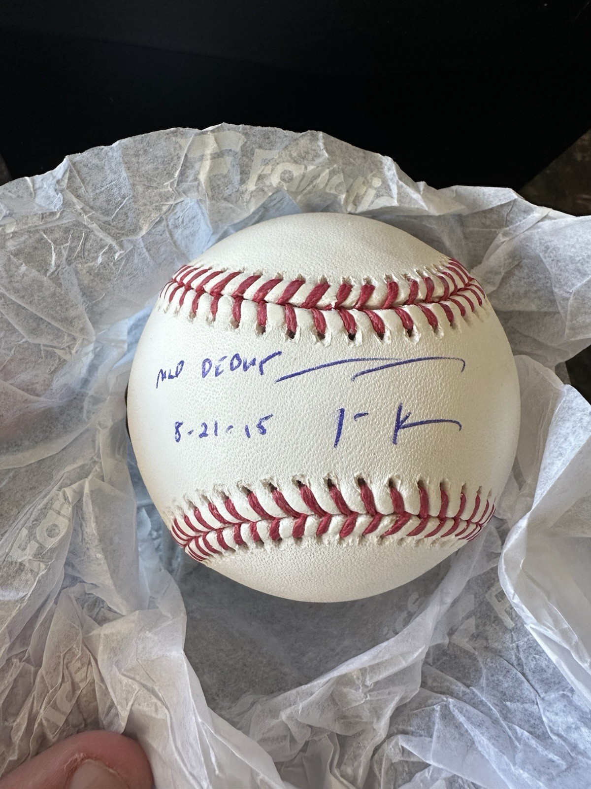 Trea Turner Autographed Baseball w/ MLB Debut Inscription – Fanatics UW Signed