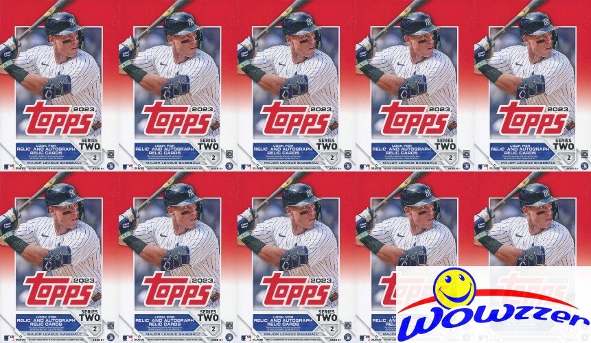 (10) 2023 Topps Series 2 Baseball EXCLUSIVE HANGER Factory Sealed Box-670 Cards!