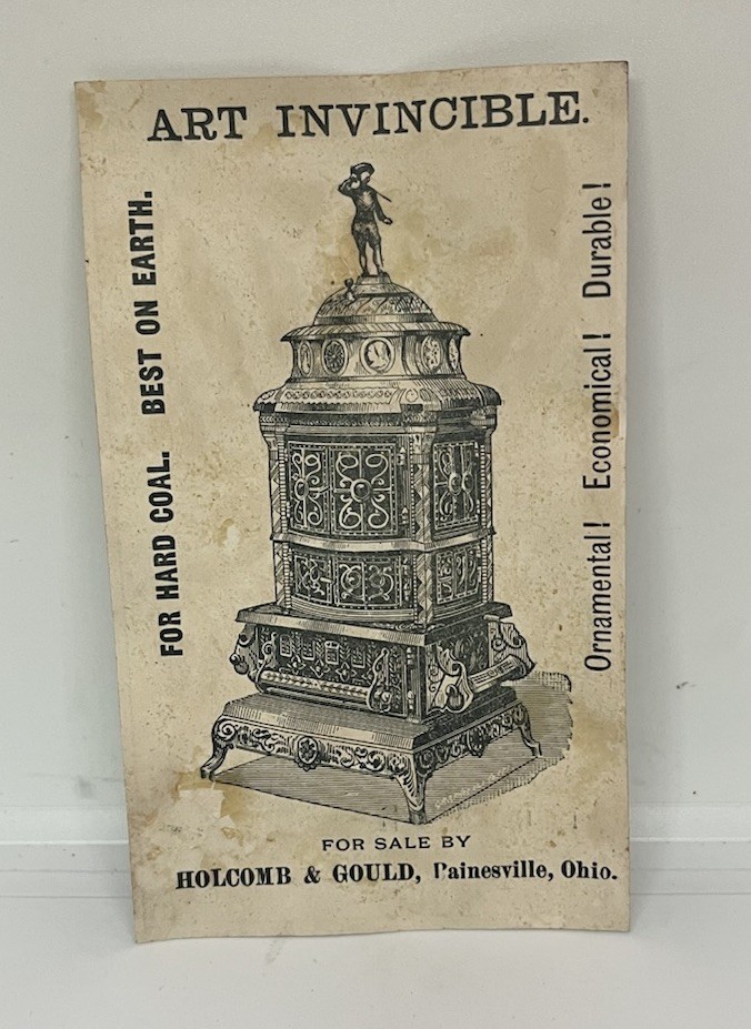 1880 H804-17 Trade Card Baseball – Get back ! Advertising Antique Victorian Era