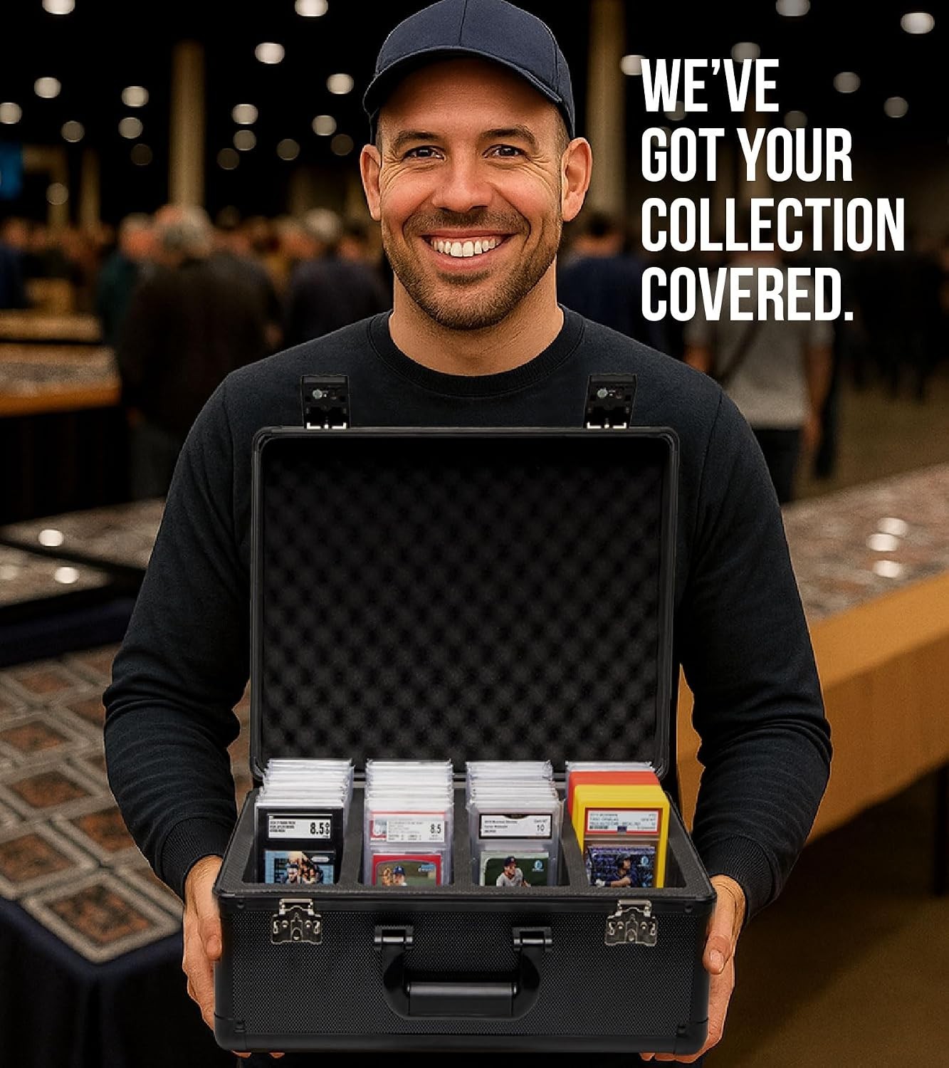 Protective Sports Card Case with Compact Design