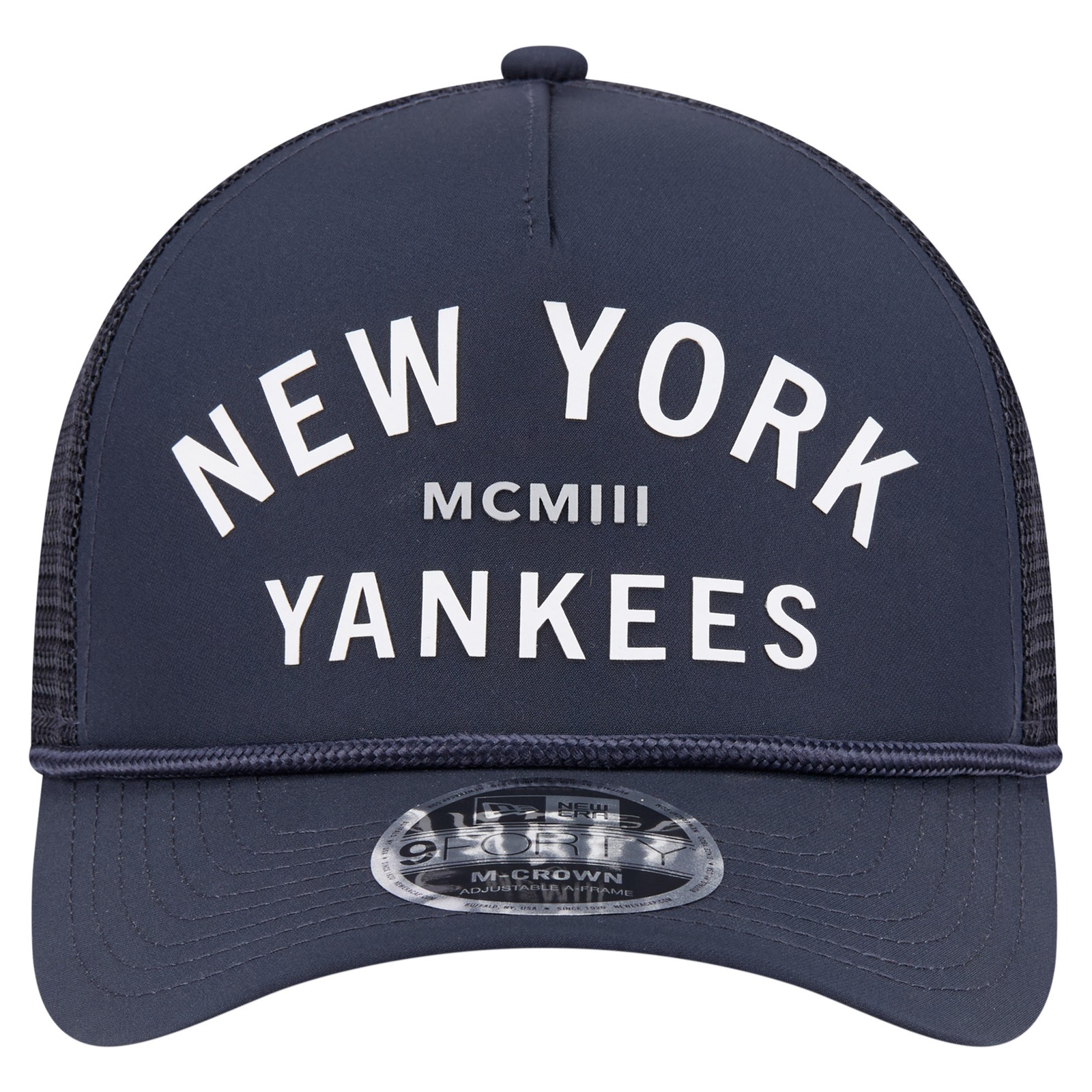 Men’s-New Era Navy New York Yankees Minimalist 9FORTY A-Frame Adjustable Hat