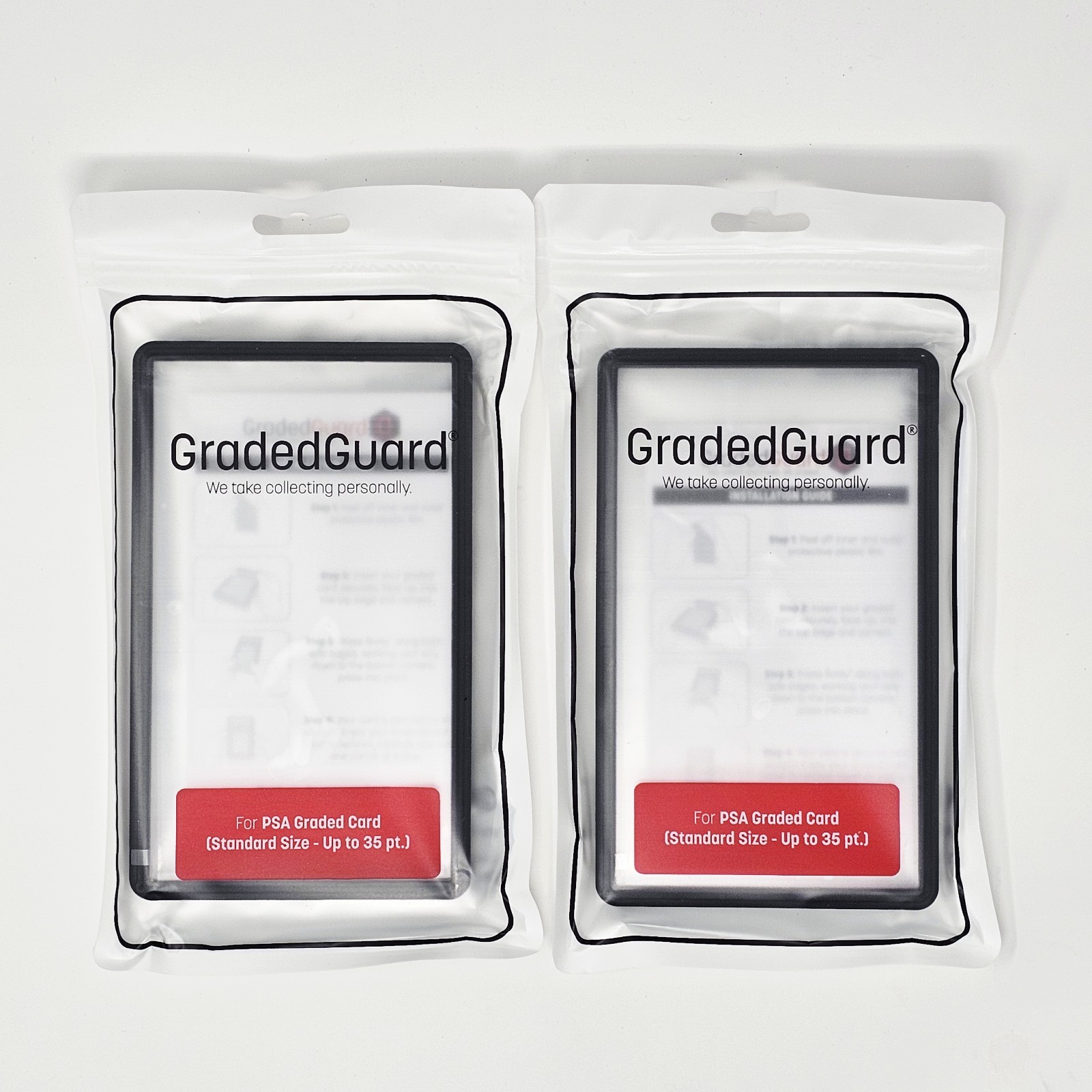 (2) Black GradedGuard PSA Graded Card Case Guard Protector Stackable