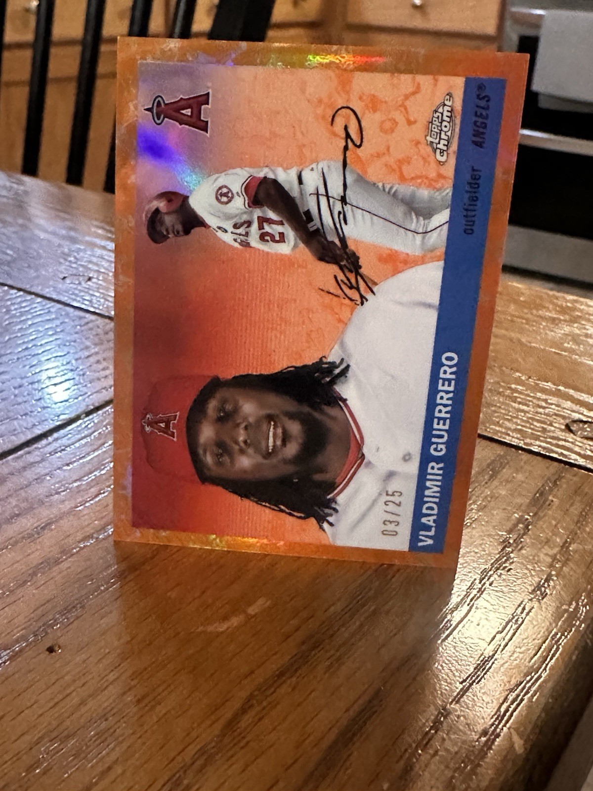 2023 Topps Chrome Platinum Anniversary Vladimir Guerrero Orange Refractor /25