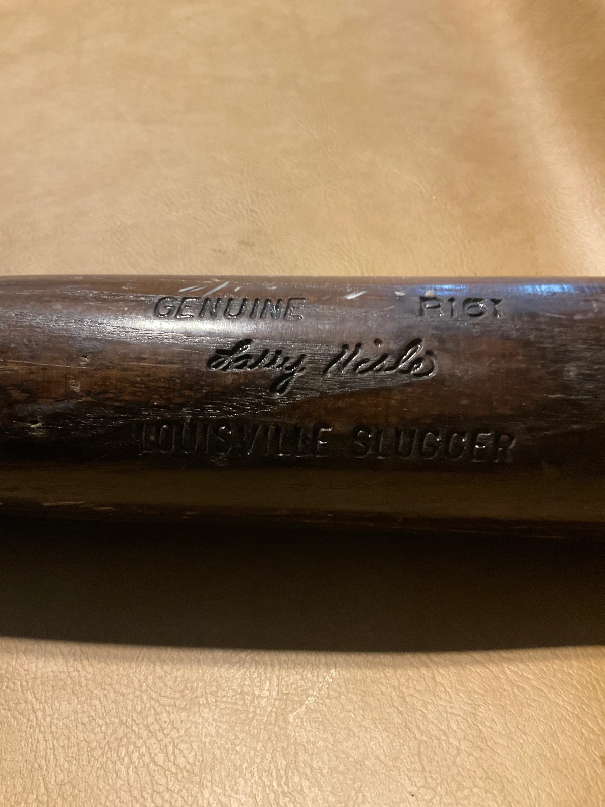 Larry hisle game used bat. Minn twins 1977