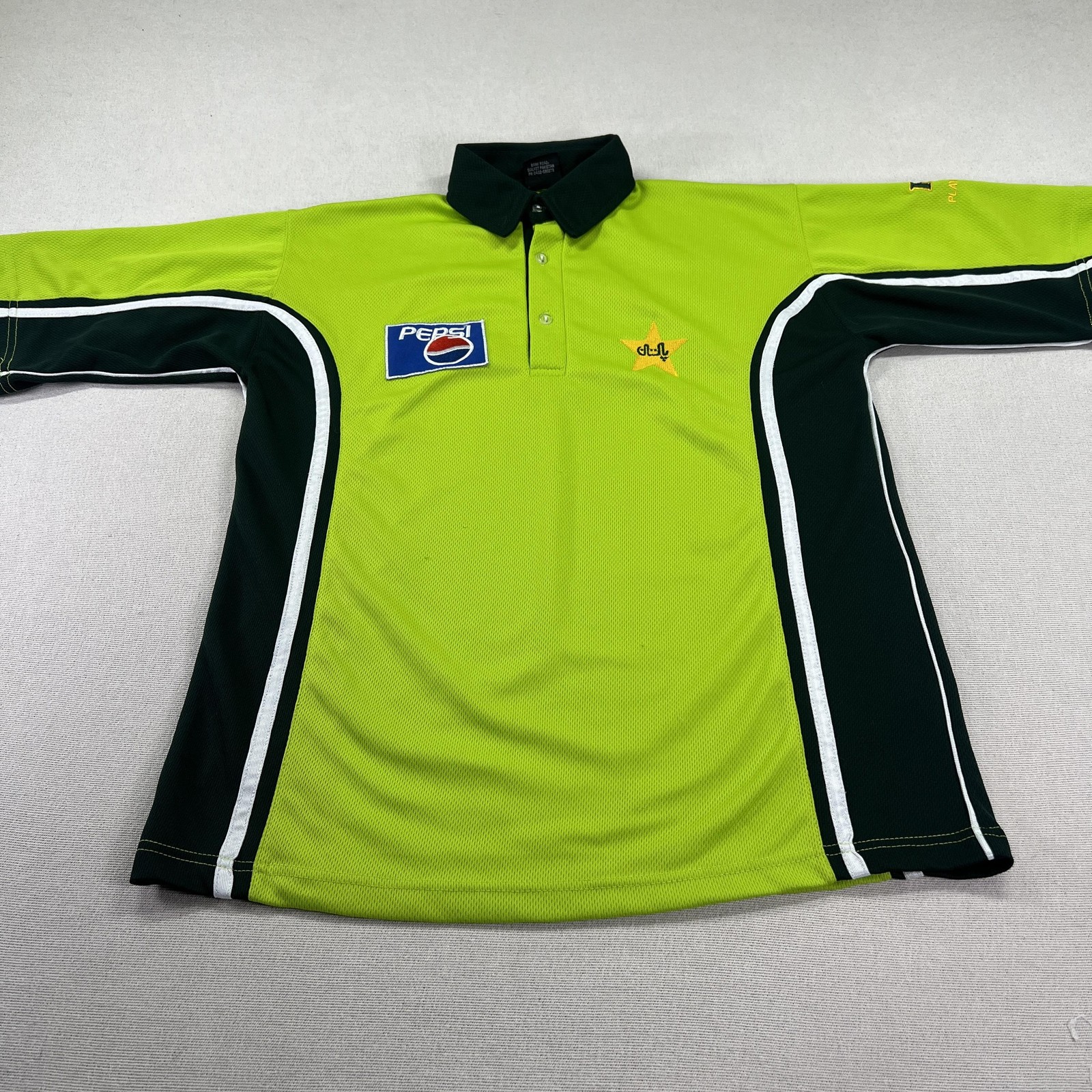 Pakistan Cricket Team Jersey Mens M Green Cricket Player House Pepsi Sponsor