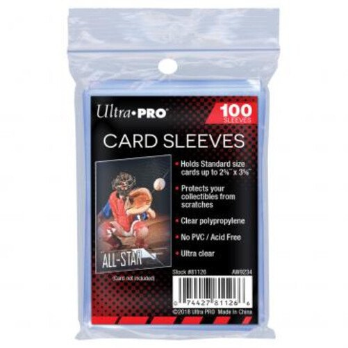(100) Ultra PRO Penny CARD Sleeves 2 5/8 x 3 5/8 for Standard Cards 1 Pack/100