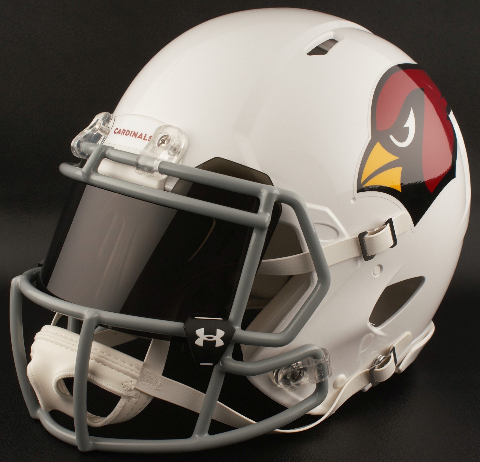 ARIZONA CARDINALS NFL Football Helmet with BLACK-TINT Visor / Eye Shield
