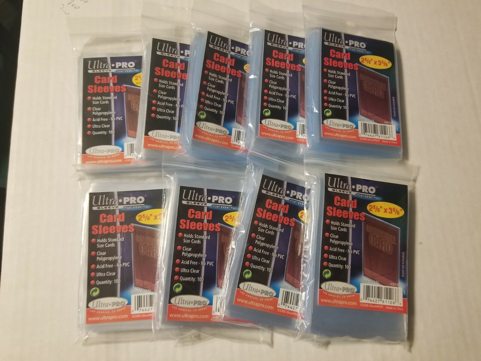 Ultra Pro Card Sleeves (900ct) – Soft Penny Standard 2-5/8″ x 3-5/8″ Sleeves