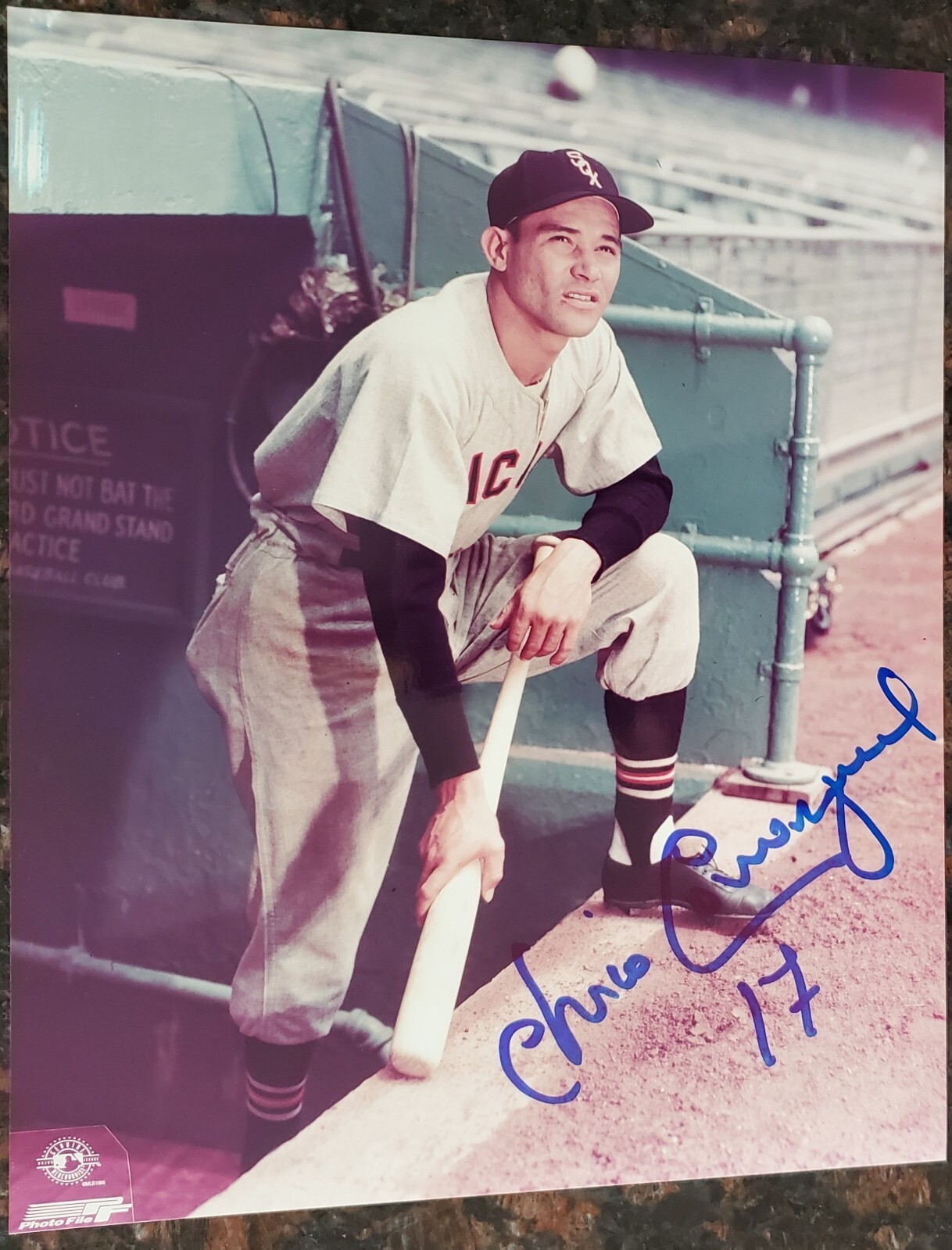 Chico Carrasquel Autograph 8×10 Photograph MLB Chicago White Sox Venezuela