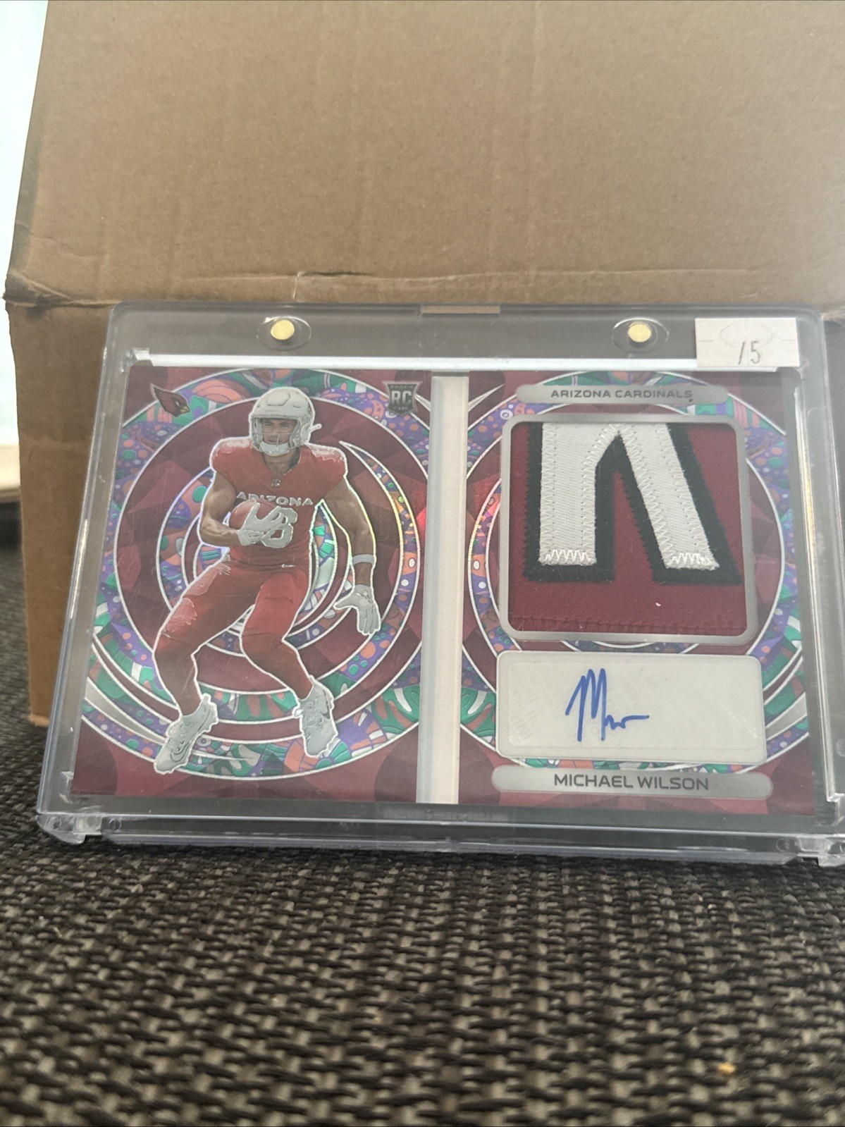 2023 Panini Spectra Rookie Optics Michael Wilson Patch Auto Prizm 2/5 Ebay 1/1