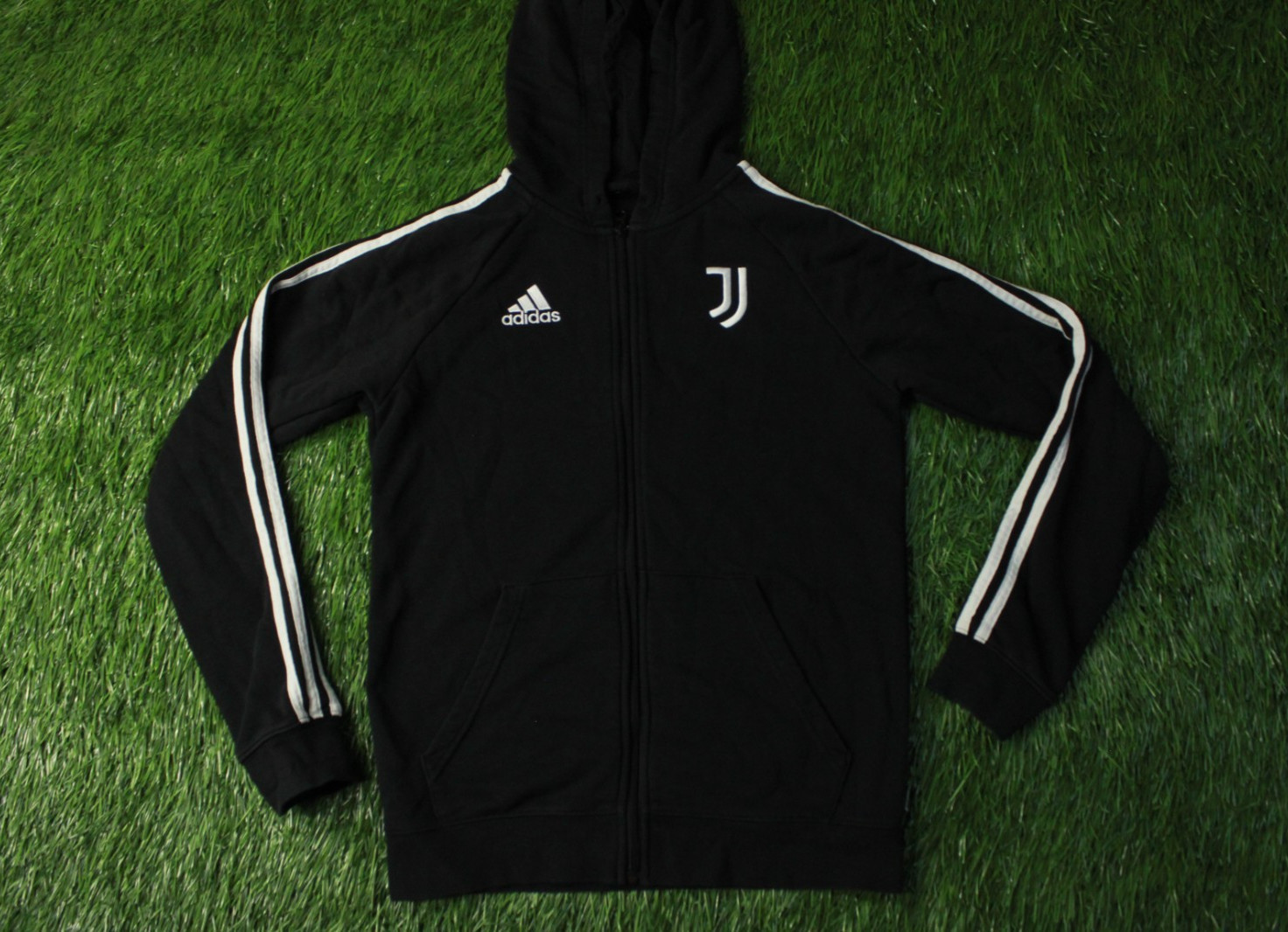 JUVENTUS 2022/2023 FOOTBALL ZIP HOODIE SWEATER TRAINING ADIDAS ORIGINAL SIZE S
