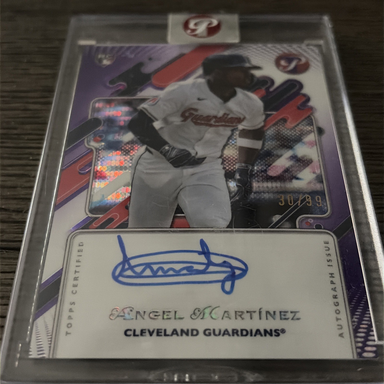 2025 Topps Pristine – Auto Angel Martinez Purple Pristine Pulsar Refractor 30/99