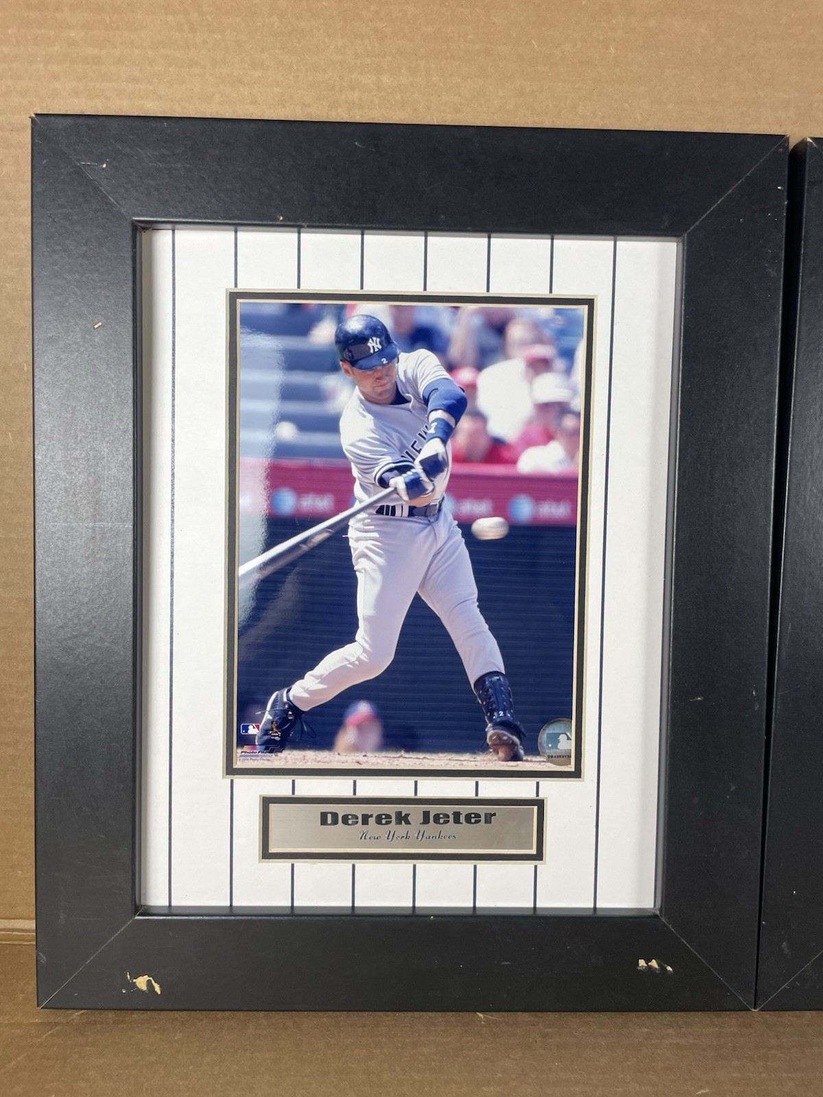Derek Jeter New York Yankees Framed Photo Display Set of 2 MLB Licensed Photos