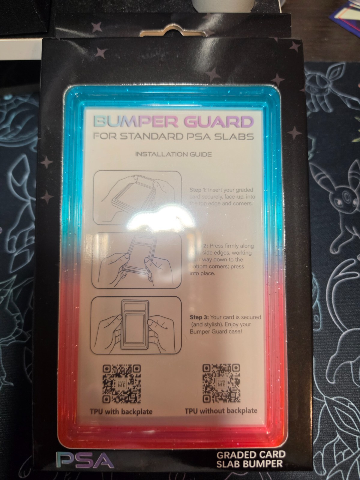 PSA Graded Slab Guard with TPU PC Protector Stackable Acrylic Back US SELLER!