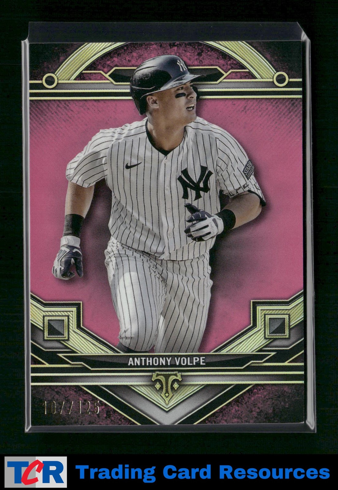 2024 Topps Triple Threads #108 Anthony Volpe Tourmaline #/125
