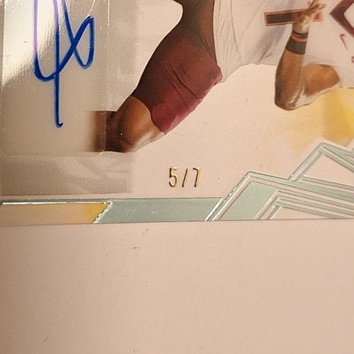 2025 Leaf Trinity Signatures Clear Light Blue #CA-KD1 Kyron Drones XRc Auto #5/7