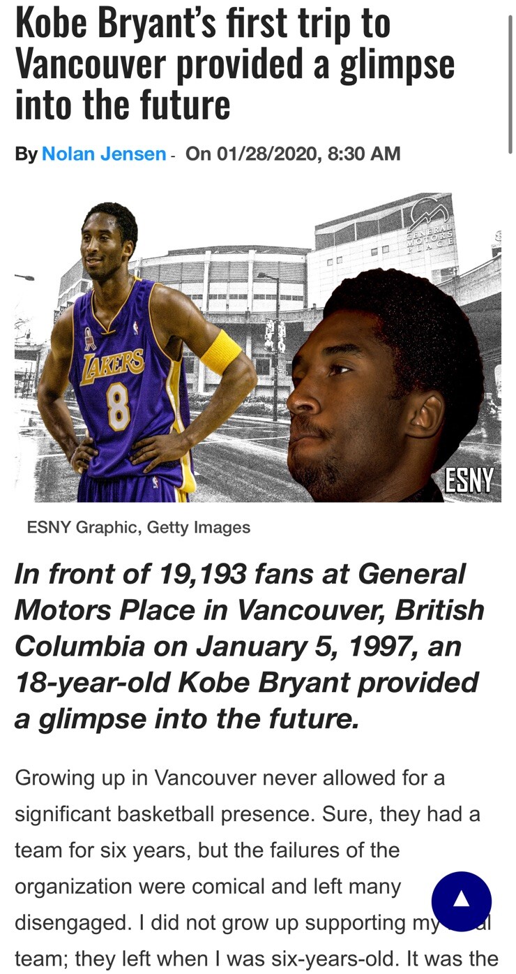 1997 KOBE BRYANT 1ST GAME IN VANCOUVER/16PT ROOKIE YEAR TICKET STUB LAKERS PSA 3