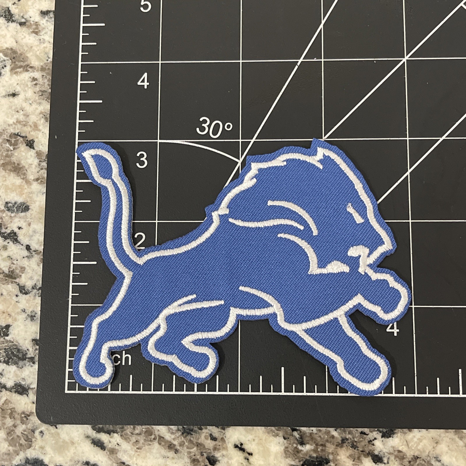 Detroit Lions Embroidered Iron On Patch 3×4 inches Free Shipping