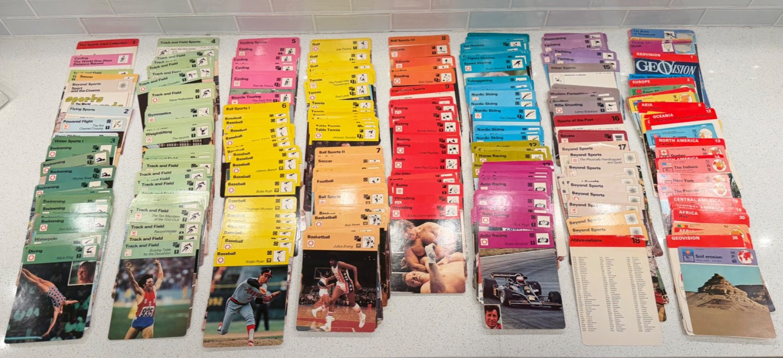 HUGE 1977-78 Sportscaster Cards – Dividers – Booklets ASSORTED 550+ piece Lot