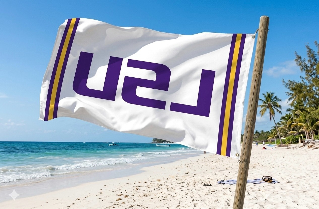 LSU Tigers Louisianna 3×5 Foot FLAG/Banner Basketball/Football 3 style FREE Ship