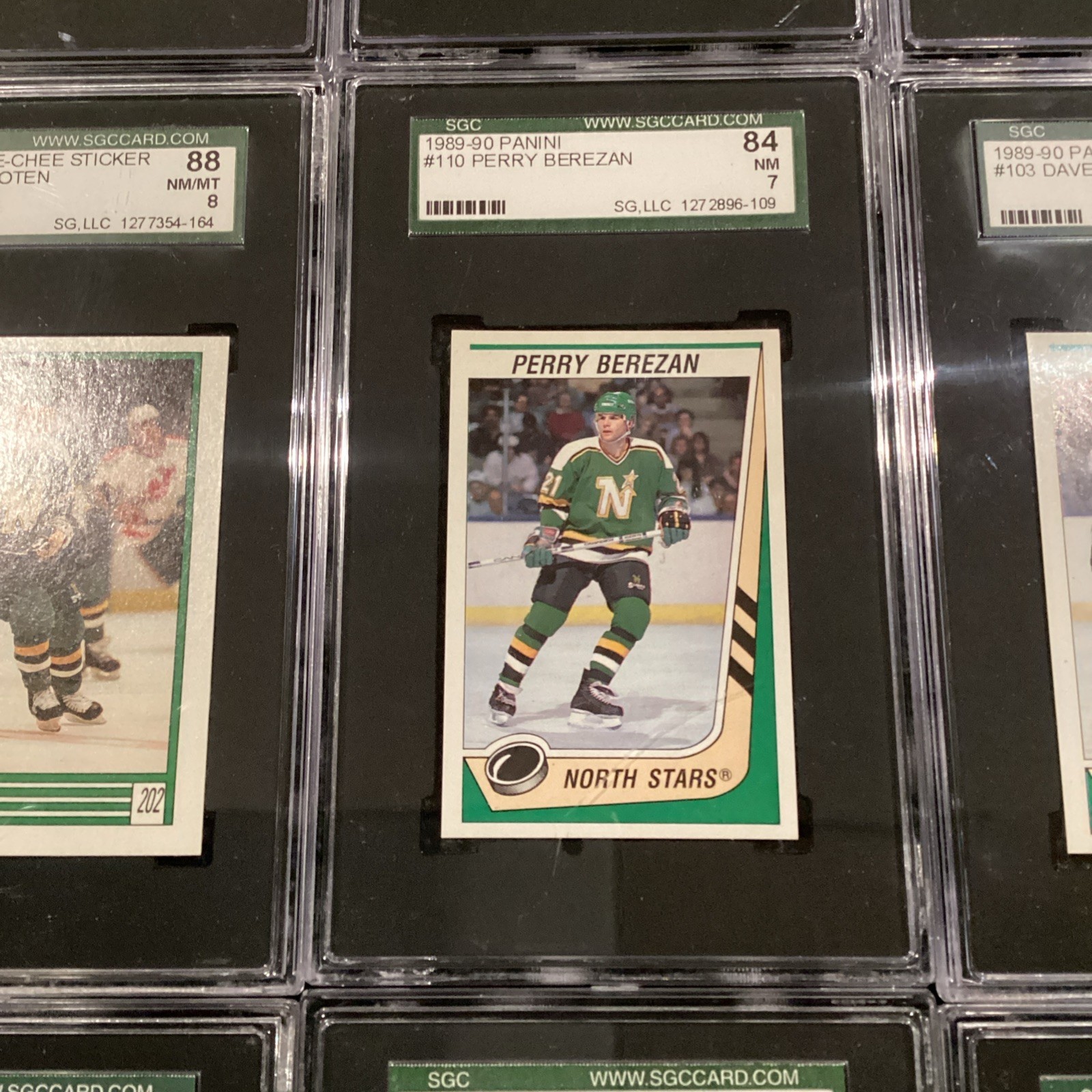 12x 1989-90 Panini & OPC Stickers North Stars ALL SGC 7 8 9 Hockey Star Set Lot