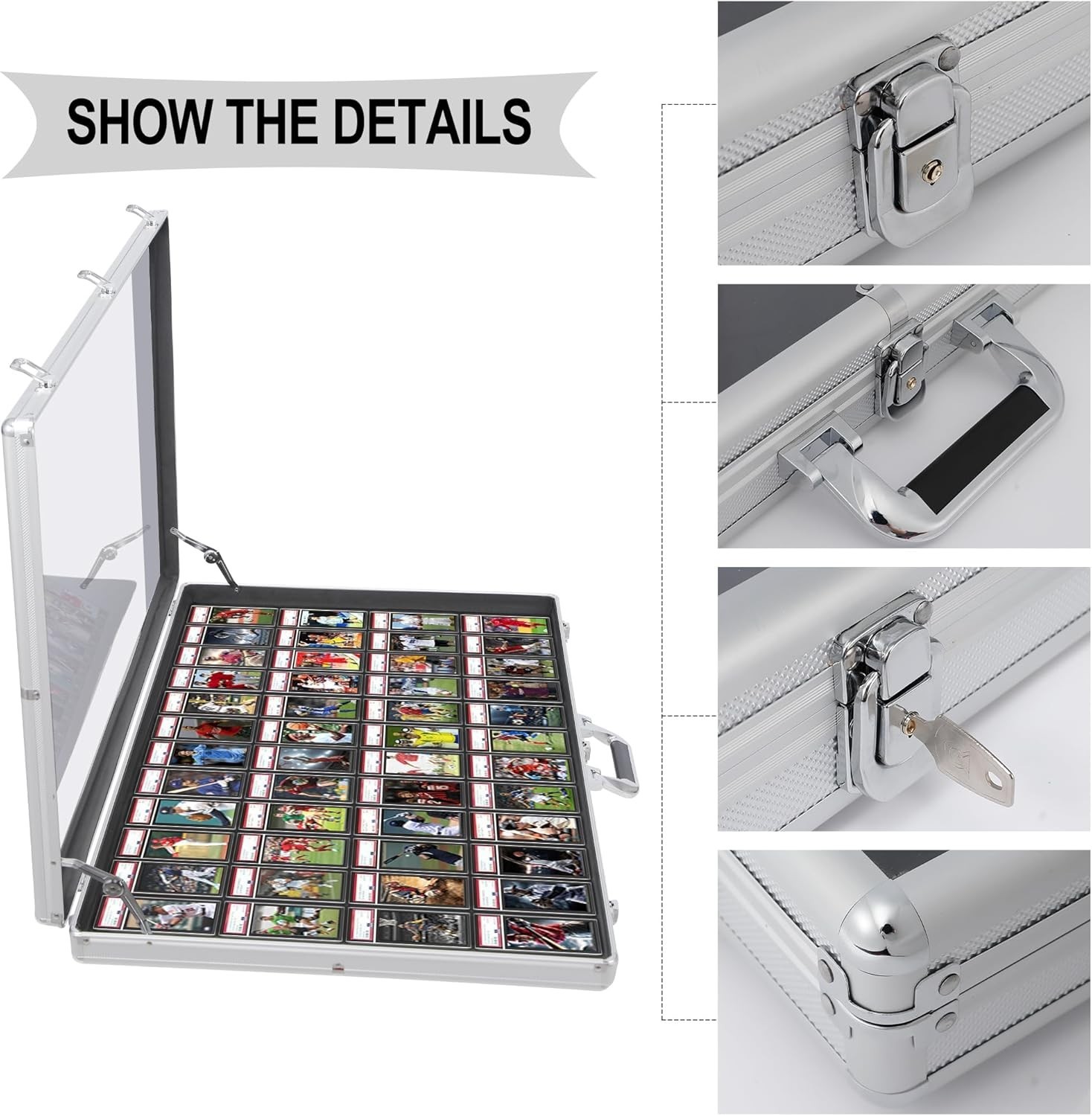 Secure Aluminum Display Case with Lock – Ideal for Trade Shows & Collectibles
