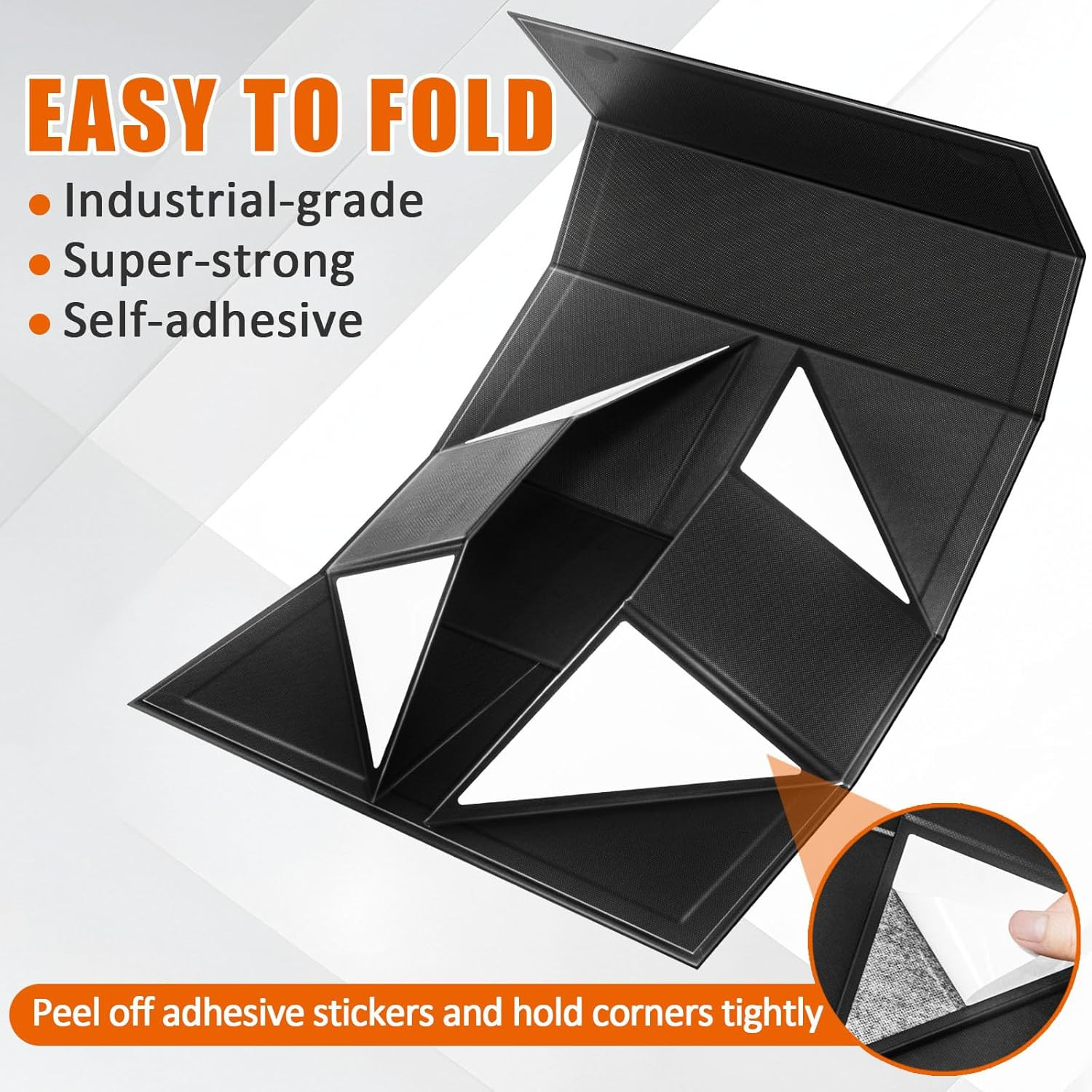 Semi Rigid Card Holder, Magnetic and Semi Rigid Card Storage Box – 1Ct, Black