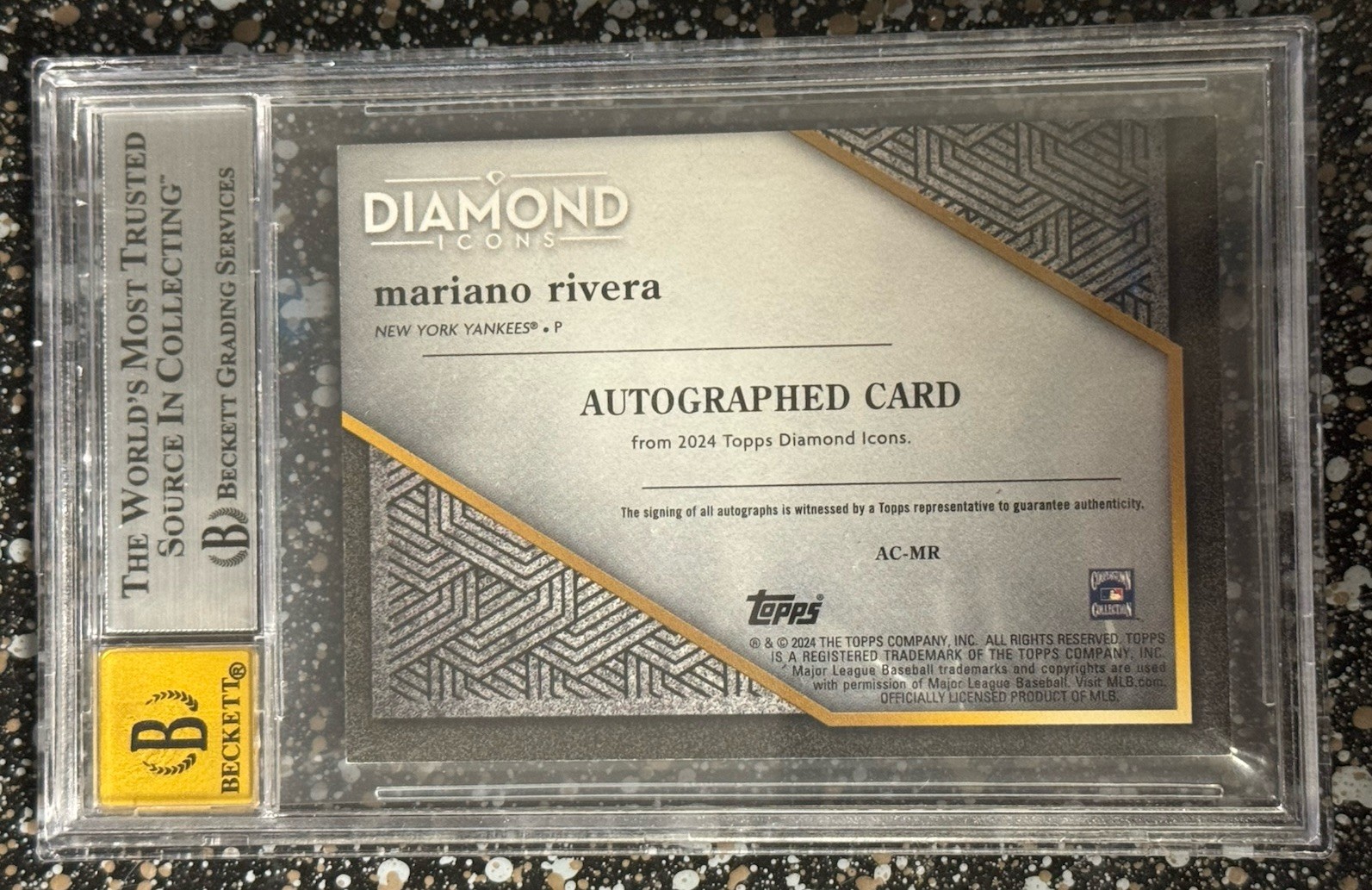 2024 Topps Diamond Icons Autographs Mariano Rivera #AC-MR Red /5 (AU) Yankees